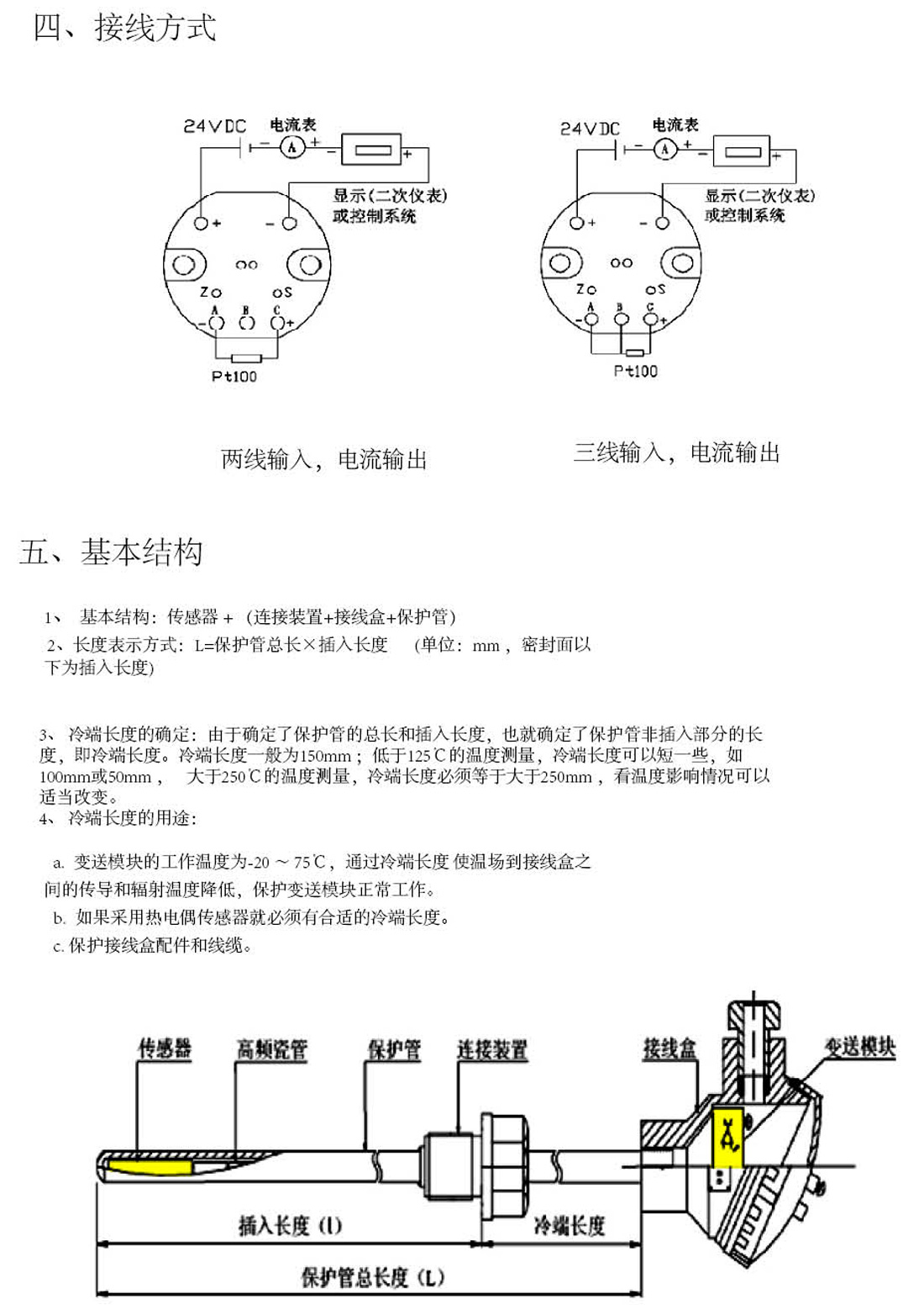 Integrated temperature transmitter JDWZP(图1)