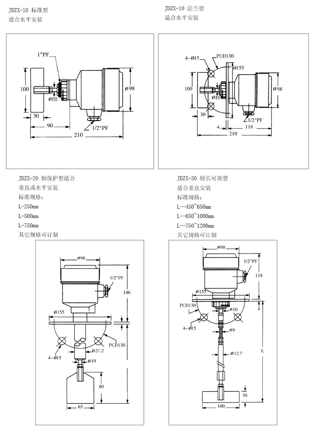 阻旋限位开关 JDZX系列(图3)