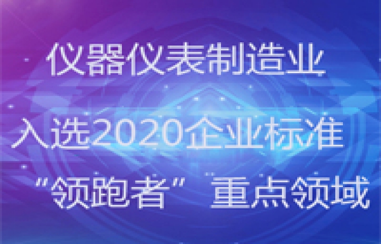 The instrument and meter manufacturing industry was selected as the key field of the 2020 enterprise