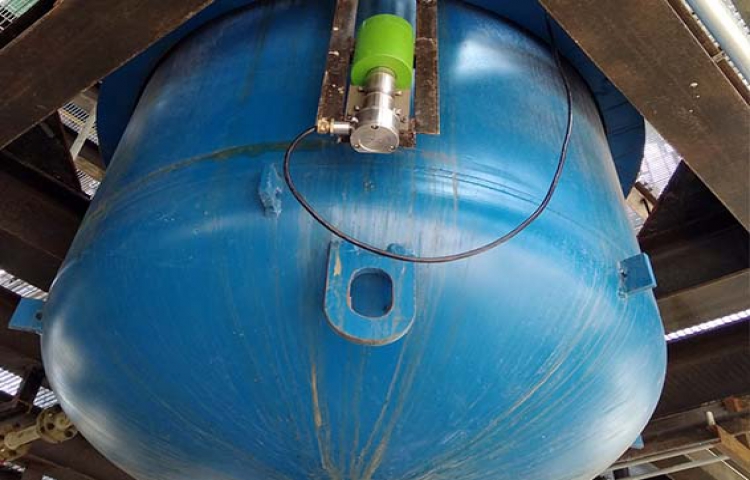 Na-22 radioactive instrument glass-lined hydrolysis reactor installation site