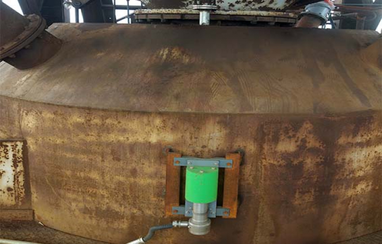 Na-22 radioactive instrument blast furnace top tank case